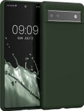 kwmobile telefoonhoesje geschikt voor Google Pixel 6a - Hoesje voor smartphone - Back cover in donkergroen mat