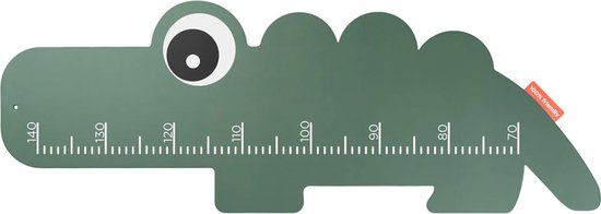 Done By Deer Hoogtemeter Croco Groen - Groen - Karton