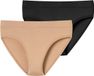 Schiesser Rioslip Unique Micro Dames Effen 2 Stuks Maple-Schwarz