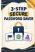 3-STEP Secure Password Saver: Safe Login Details notebook for Passwords, Usernames, PINs, Websites and Private Information