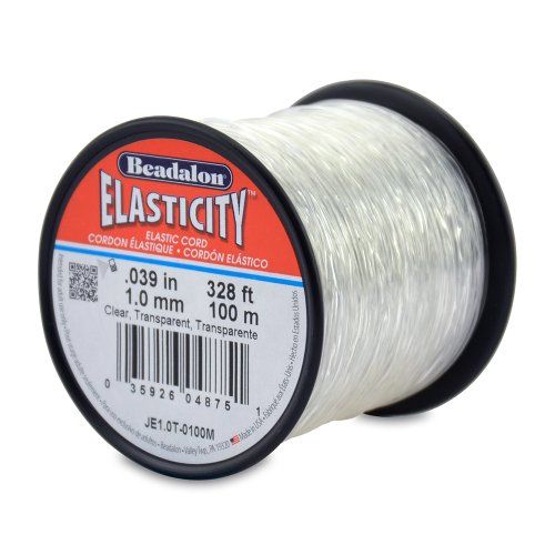 Beadalon 1,0 mm 100 m Elastcity, Helder