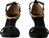 Joia CHEN David Sandalen met hak Zwart Synthetisch Vrouwen Volwassenen Gesp Open hiel Casual Nette schoenen Effen