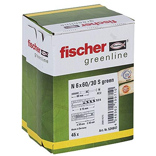 Fischer nagelplug N GREEN 6 x 60/30 S