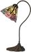 Lumilamp Tiffany Tafellamp Ø 20x51 cm E14/max 1x40W Paars Metaal
