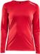 Craft Rush L/S Tee Sportshirt Dames - Rood - Maat S