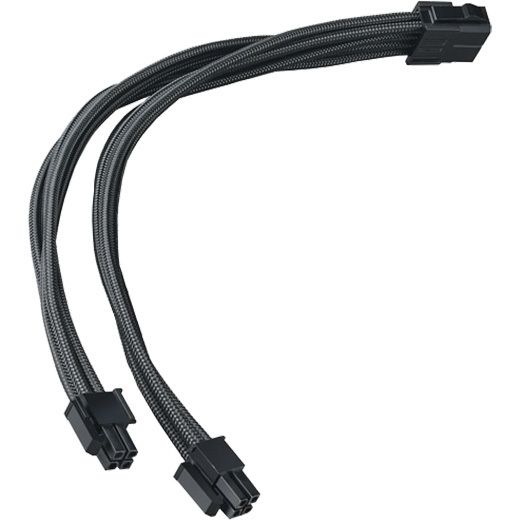 Silverstone SST-PP07E-EPS8B - EPS kabel - 1x 8-pin (4+4) - Zwart