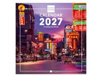Finocam International Wall Calendar 2027 | Traveling Images | Monthly calendar. Planning, Organisation, Time Management & Productivity