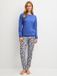 CALIDA Dames Pyjama Flower Dreams Saffier Katoen XS