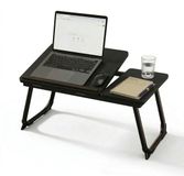 Merkloos Relaxdays Laptoptafel - verstelbaar - voor bank - inklapbaar - zwart