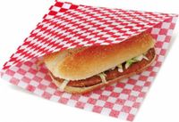 Garcia de Pou Vetvrij snackzakje rood wit blok 16 bij 16,5 cm | Inhoud: 500 stuks