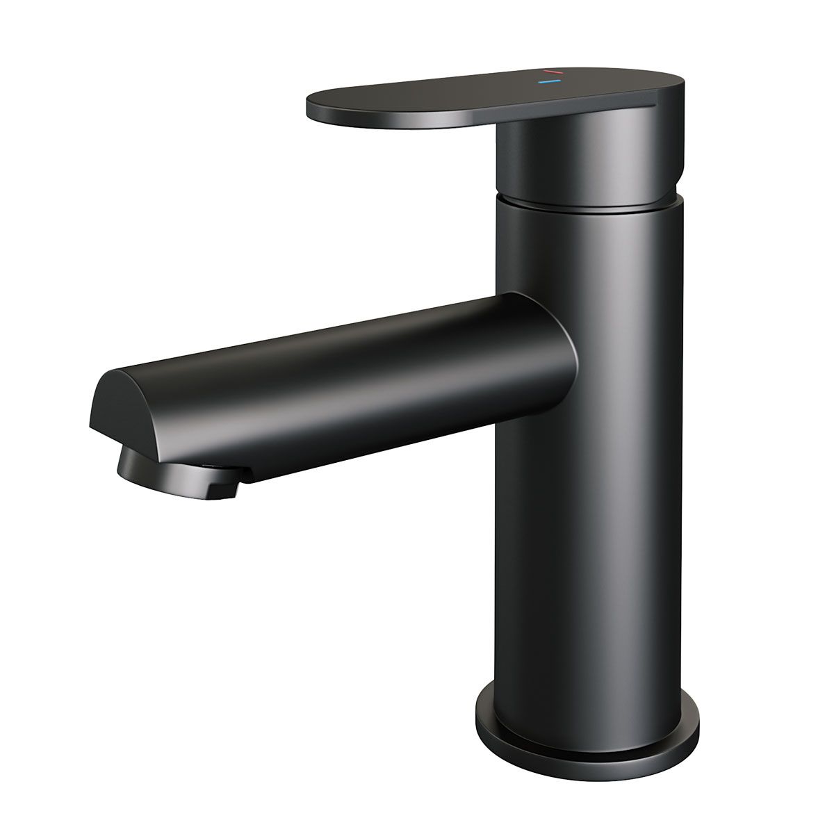 Brauer Wastafelkraan Black Edition HD3 Opbouw Laag Mengkraan Rond Coldstart Mat Zwart 1 Greeps