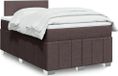Maison Exclusive - Sommier À Lattes De Lit Et Matelas Marron Foncé 120x190cm Tissu