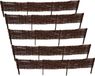 Bordure saule 5 pièces 120x20 cm bordure de jardin naturelle saule tressé