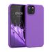 kwmobile Apple iPhone 13 telefoonhoesje - Siliconen coating - Orchidee lila