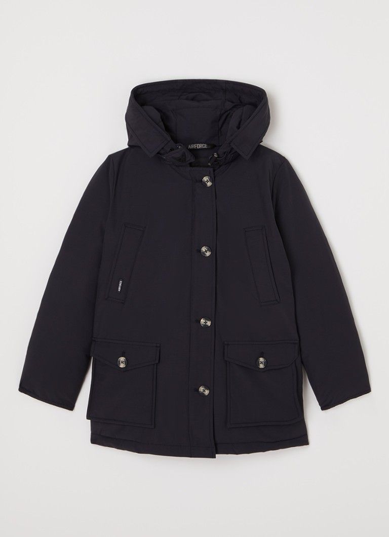 Airforce Classic gewatteerde parka met capuchon