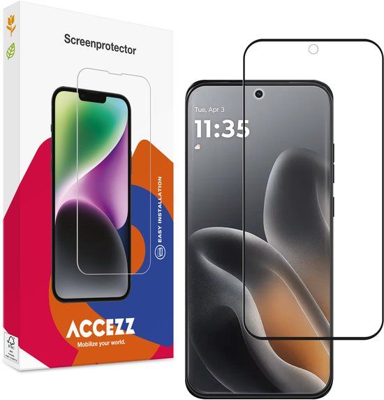 Accezz Screen Protector - Gehard Glas Full Cover voor Motorola Edge 70 Fusion