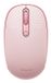 Baseus F01B Muis Universeel Rechtshandig RF-draadloos + Bluetooth Roze
