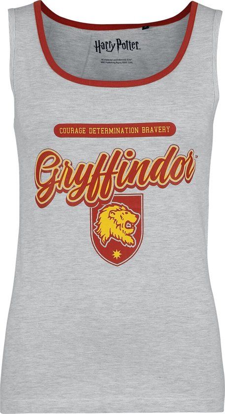 Harry Potter Gryffindor - Courage Determination Bravery Dames Top - crème - S