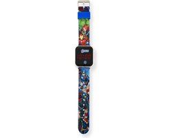 Accutime Disney The Avengers LED Watch - Kids Watch with LED Display - Blue