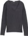 Tom Tailor - Gebreide trui met V-hals - Maat XL - evident anthracite melange