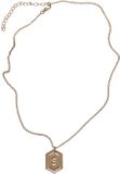 Urban Classics Letter Basic S Ketting Goudkleurig