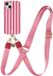 AVY Apple iPhone 13 / 14 MagSafe Hoesje met Koord 130CM Linea Sol Roze