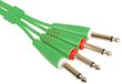 UDG Audio Kabelset 1/4'' Jack - 1/4'' Jack Groen Recht 1,5m
