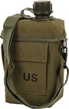 Mil-Tec Patrol Canteen 2 liter met tas en riem olijf