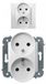 CARLA Dubbele stopcontact met wit 1743-10 elektro-plastic nasielsk 5901752639126