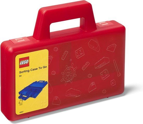 LEGO Sorteerkoffer To Go - Rood - Polypropyleen - Educatief spel