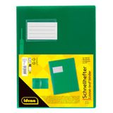 Idena 307853 - Ordner voor DIN A4, extra breed, uit polypropyleen, doorschijnend groen, 1 st.