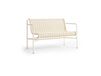 HAY Banc Dining Palissade Cord avec accoudoirs HAY Blanc crème