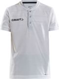 Craft Pro Control Button Jersey Jr 1906697 - White/Black - 146/152