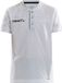 Craft Pro Control Button Jersey Jr 1906697 - White/Black - 146/152