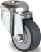 Promat/Tecwerk roue pivotante | Ø roue 75 mm | capacité de charge 75 kg | avec roulement à billes à trou arrière | caoutchouc gris - 3000276055