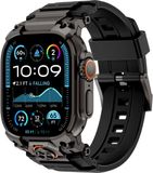 Strap-it Four Claw bandje Siliconen – Zwart