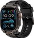 Strap-it Four Claw bandje Siliconen – Zwart