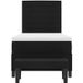 Prolenta Maison Exclusive - Lit boxspring avec coussins et tête de lit, noir, 80 x 200 cm, tissu