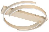 Fischer & Honsel Circly Plafondlamp, woonkamer, slaapkamer, 56 cm, zandkleurig, metaal, modern design, dimbaar met afstandsbediening, led 35W