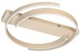 Fischer & Honsel Circly Plafondlamp, woonkamer, slaapkamer, 56 cm, zandkleurig, metaal, modern design, dimbaar met afstandsbediening, led 35W