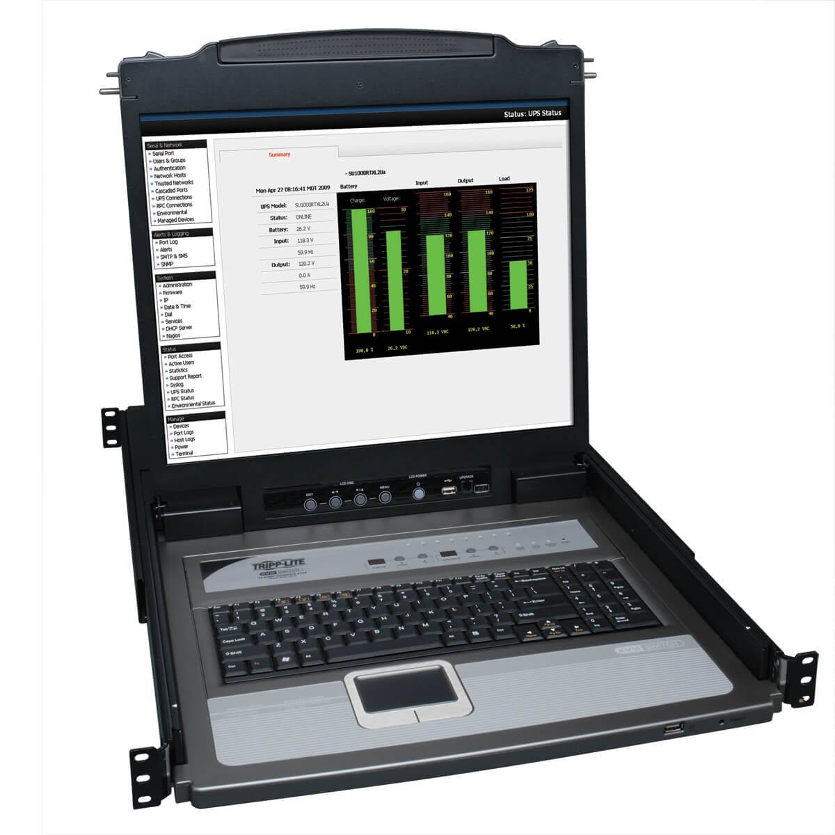 Tripp Lite B020-U08-19-K - KVM console - 19" - 1280 x 1024 - zwart