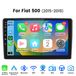 Junsun Fiat 9-inch Carplay Android 15 2+64G autoradio voor Fiat 500 2015-2019 met GPS-navigatie, Wi-Fi, Bluetooth, DAB+, stuurwielbediening, USB-aansluiting, DSP en RDS