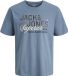JACK&JONES Logo 2 Col T-Shirt Junior Blauw Maat 128