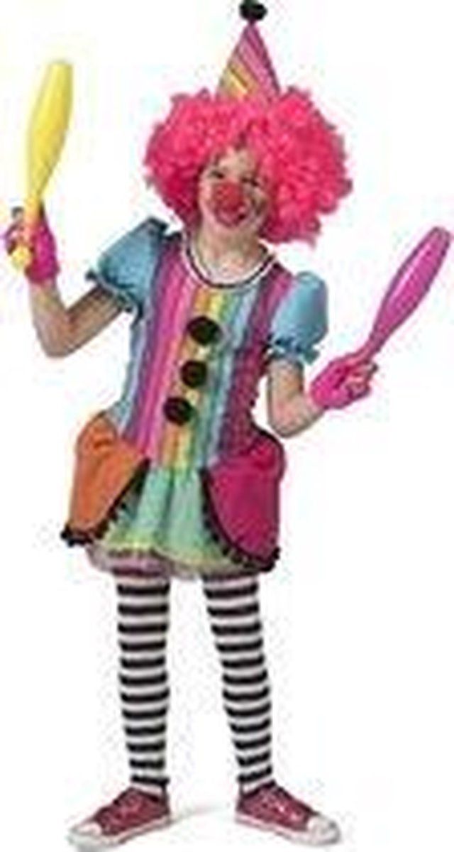 Funny Fashion Rainbow clown girl | Verkleedkleding