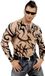 Widmann Tattoo Shirt Stam, Heren, Zwart/Beige, M/L