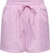 ONLY - ONLLORIS STRIPED SHORTS WVN - Meisjes - Bermuda shorts - XL - Polyester/Katoen - Gestreept - Lilac Sachet