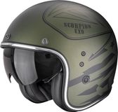 Scorpion Belfast Evo Dawg Jethelm - Groen/zwart - Maat XS