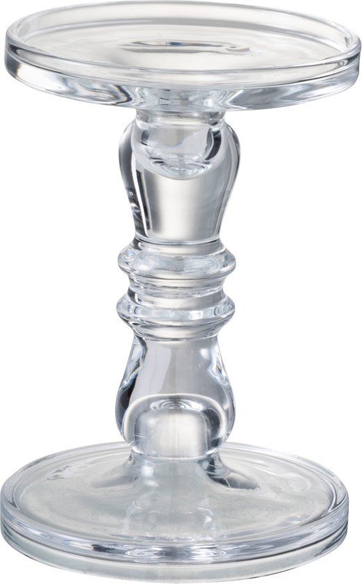 J-Line Kandelaar Leti - Glas - Transparant - Small