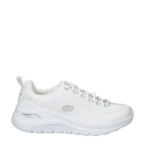 Skechers Arch Fit 2.0 Star Bound leren sneakers wit