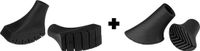 Abbey Camp Nordic Walking Doppen - 2 Sets - Zwart